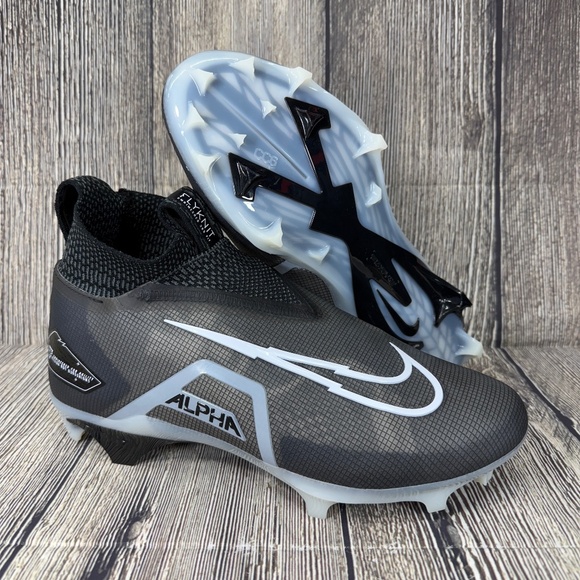 Nike Alpha Menace Elite 3 Flyknit Black/Iron Grey/White Mens CT6648-010 - Picture 1 of 8